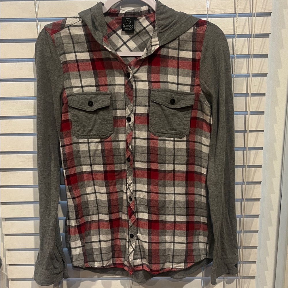 Empyre Red and Gray Plaid Jacket